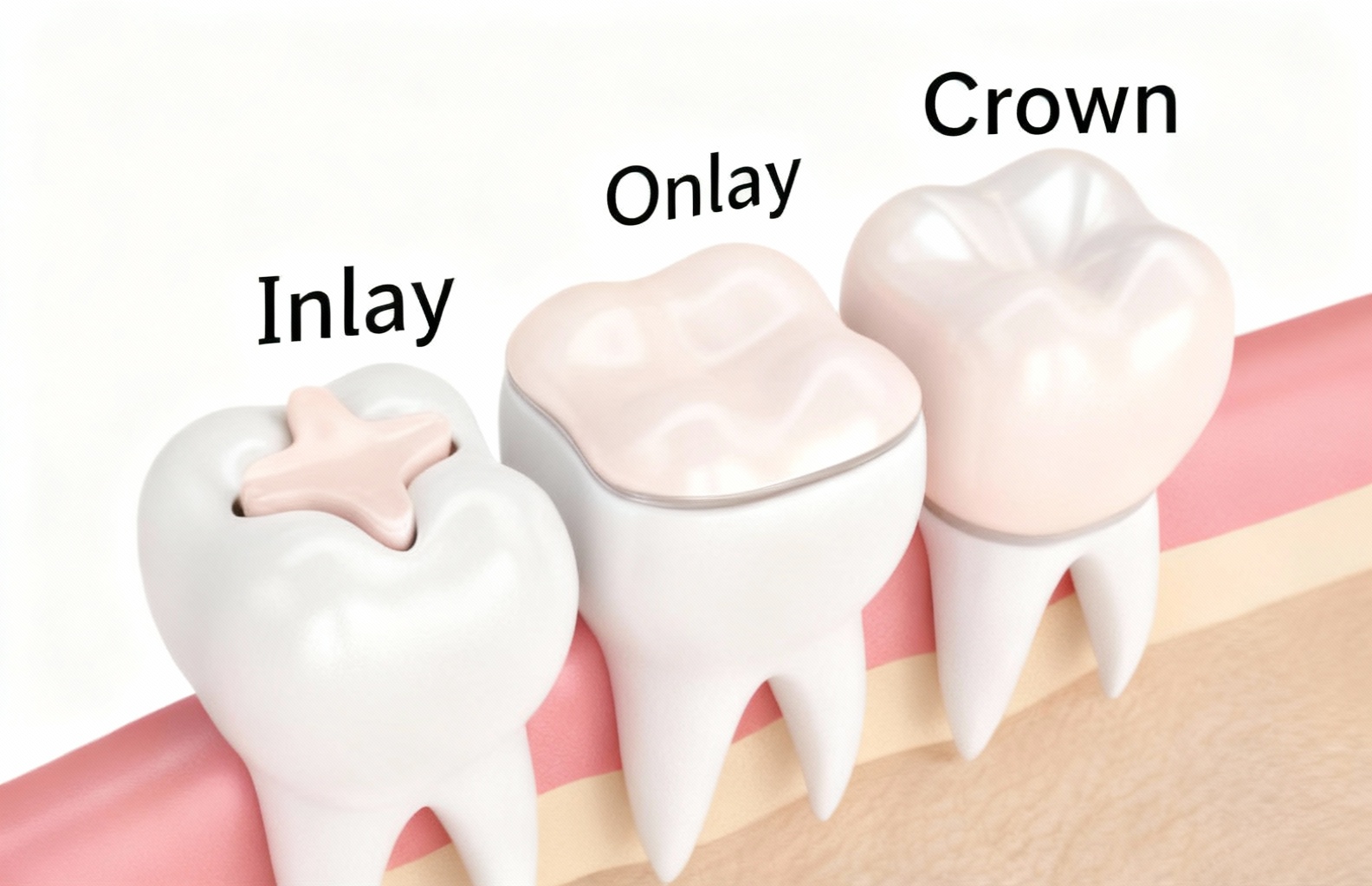 Restorative Dentistry inlays and onlays and crowns comparison